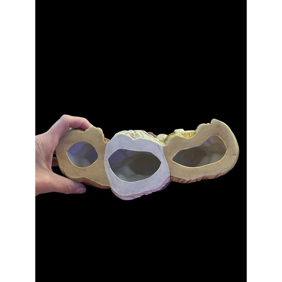 Vtg Hand-painted Christmas Caroling Kitty Cats Animals Figurine Ceramic Kitschy - Picture 5 of 7